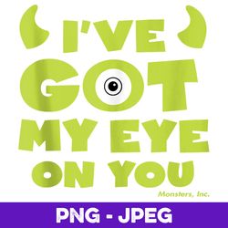 disney pixar monsters inc mike wazowski eye on you v2 , png design, png instant download