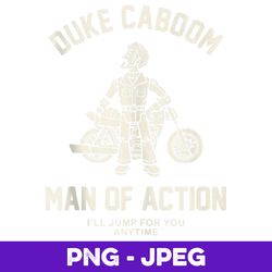 disney pixar toy story duke caboom man of action v2 , png design, png instant download