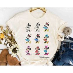 Disney Mickey And Friends Minnie Mouse Through The Years Shirt, Magic Kingdom Tee, Unisex T-shirt Family Birthday Gift A