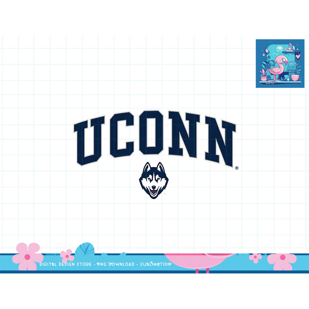 Connecticut Huskies Arch Over Pink Officially Licensed T-Shirt copy.jpg