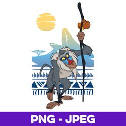 disney the lion king rafiki pride lands v1 v4 v1 , png design, png instant download