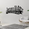 Impossible Is Nothing, Quote, Gym Motivation, Wall Sticker Vinyl Decal Mural Art Decor