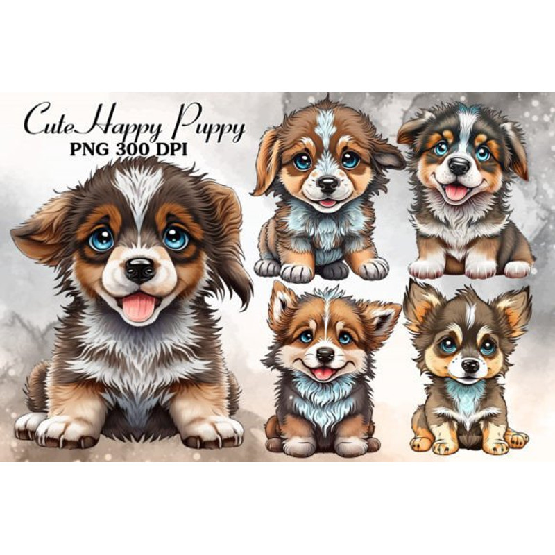 Cute-Puppy-Watercolor-Clipart-Bundle-Graphics-65563360-1-1-580x387.jpg