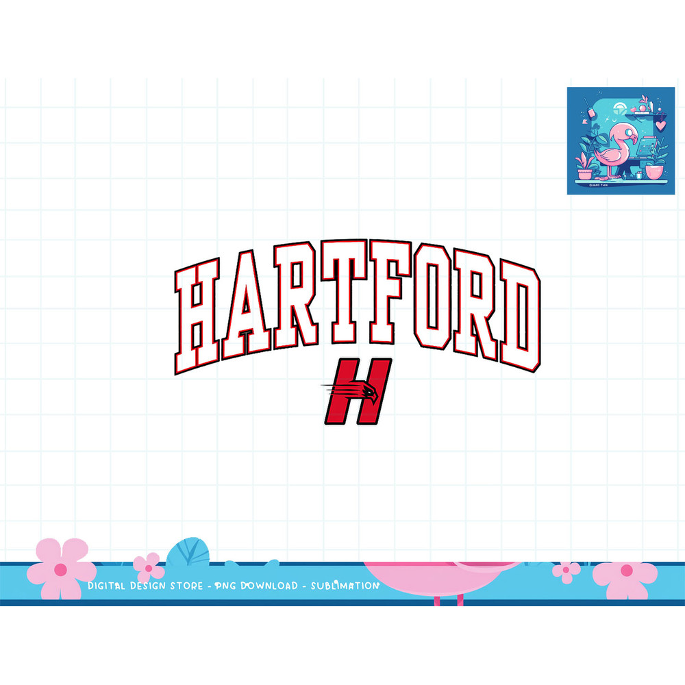 Hartford Hawks Arch Over Red Officially Licensed T-Shirt copy.jpg