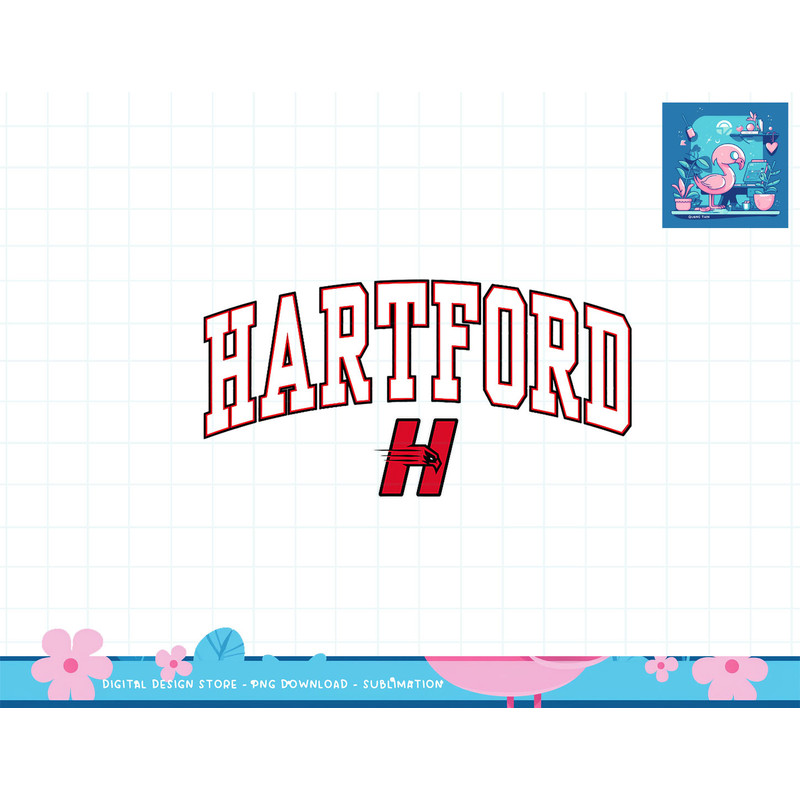 Hartford Hawks Arch Over Red Officially Licensed T-Shirt copy.jpg