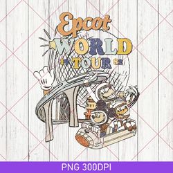 disney epcot world tour png, retro disney epcot png, mickey and friends, epcot center 1982 png, disney world family trip