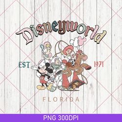 retro vintage walt disney world est 1971 png, vintage mickey and friend png, disneyworld est 1971 png, disney family png