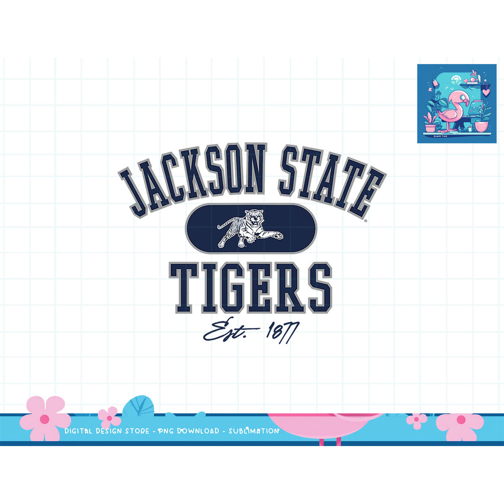 Jackson State Tigers Varsity Logo Officially Licensed White T-Shirt copy.jpg
