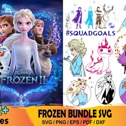 42 frozen svg bundle, frozen svg, frozen 2 svg, elsa svg