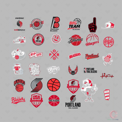 portland trail blazers bundle svg, sport svg, nba blazers svg, blazers logo svg