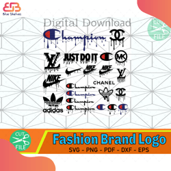 dripping logo bundle svg, logo svg, dripping logo svg, champion dripping svg