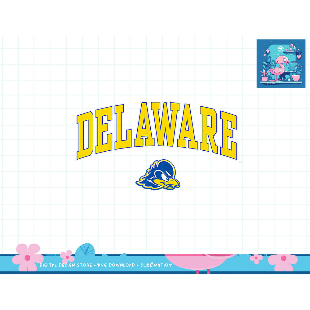 Kids Delaware Fightin' Blue Hens Kids Arch Over Royal T-Shirt copy.jpg