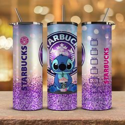 stitch starbucks 20oz tumbler png,20 oz skinny tumbler wraps 05