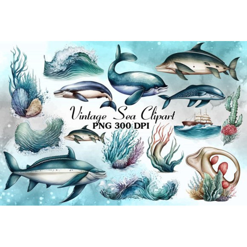 Vintage-Sea-Watercolor-Clipart-Bundle-Graphics-64926114-4-580x387.jpg