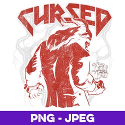 disney beauty & the beast cursed heavy metal , png design, png instant download