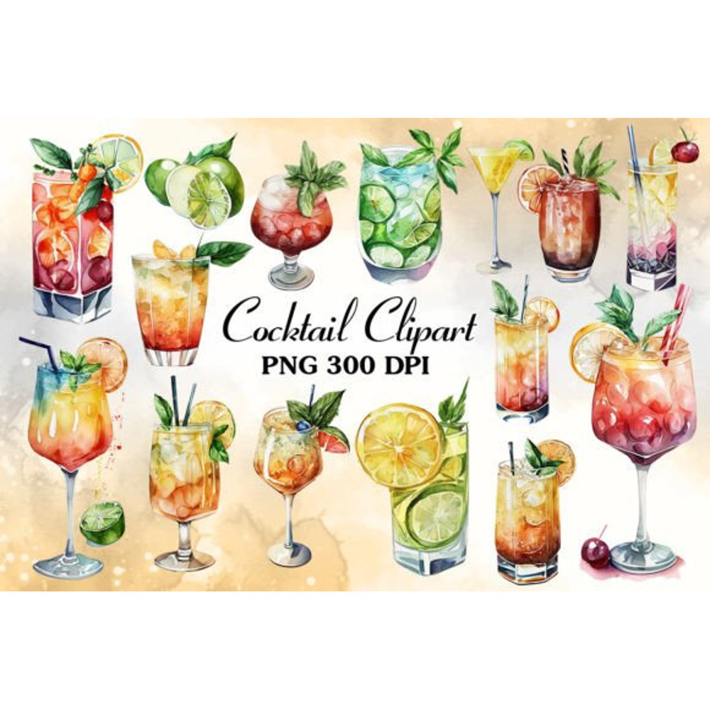 Cocktail-Watercolor-Clipart-Bundle-Graphics-64750135-1-1-580x387.jpg