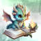 Dragon-Reading-Book-Watercolor-Clipart-Graphics-64749302-4-580x387.jpg