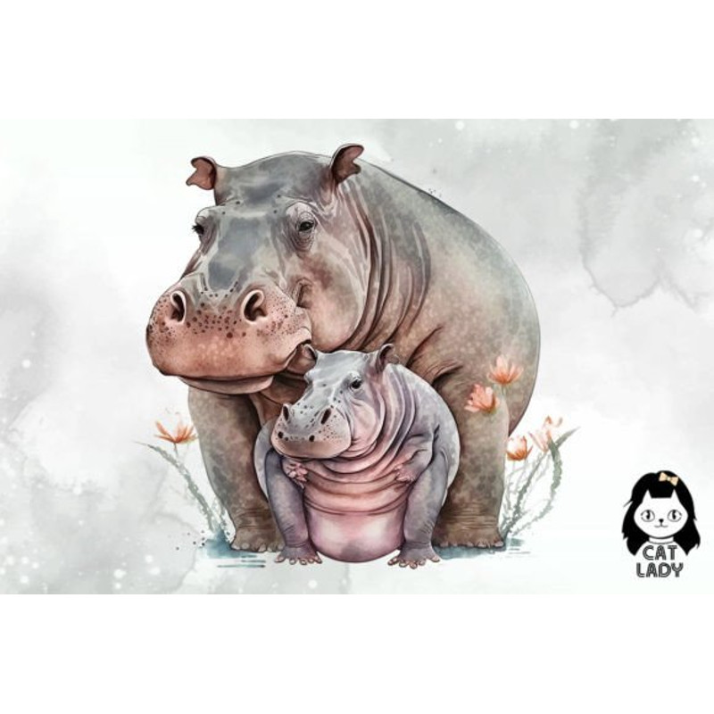 Mom-And-Baby-Hippopotamus-Watercolor-Graphics-64661570-5-580x387.jpg