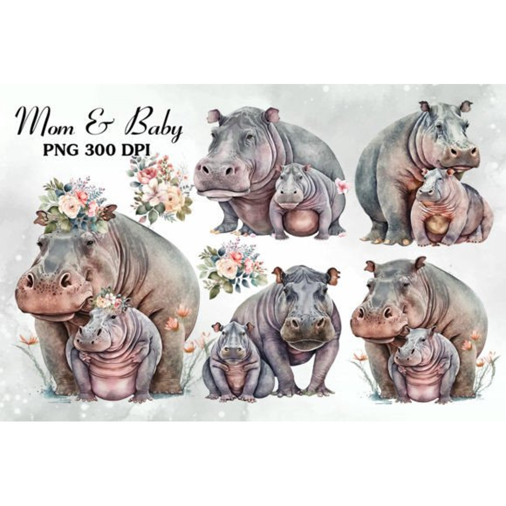 Mom-And-Baby-Hippopotamus-Watercolor-Graphics-64661570-1-1-580x387.jpg