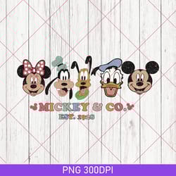 retro mickey & co 1928 checkered png, 2 sides disney characters png, customize disney png, vintage mickey mouse trip png
