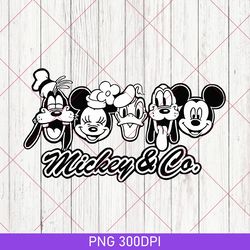mickey & co 1928 png, retro vintage disney png, retro mickey and co, disneyworld png, family mickey and friends png 2023