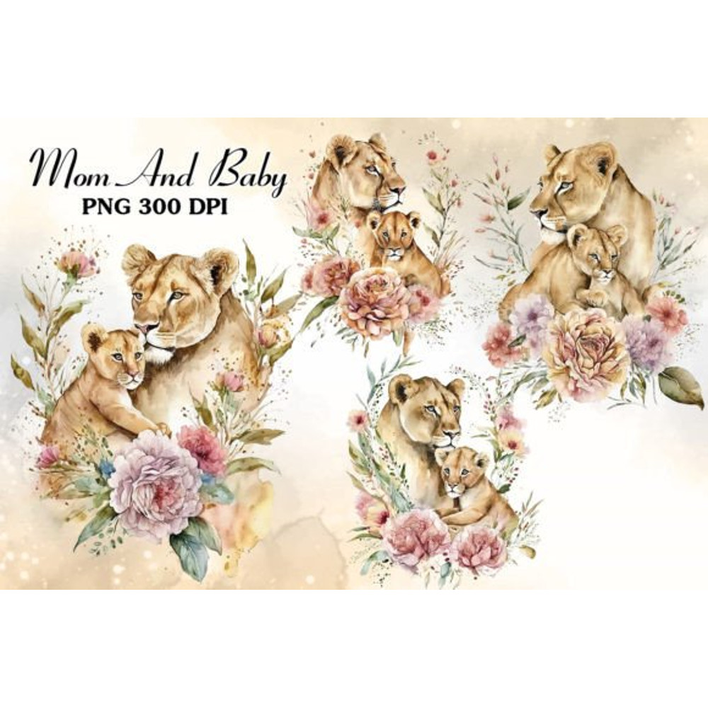 Mom-And-Baby-Lion-Watercolor-Clipart-Graphics-64584597-1-1-580x387.jpg