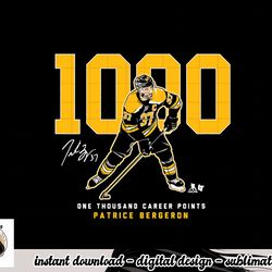 patrice bergeron - 1,000 points - boston hockey  png