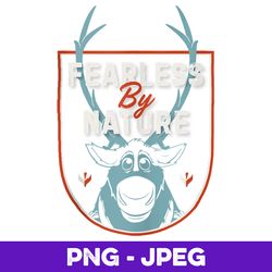 disney frozen 2 sven fearless by nature crest v2 , png design, png instant download