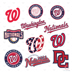 washington nationals bundle svg, sport svg, washington nationals svg, mlb washington logo svg