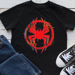 miles icon glitch shirt, spider-man across the spider-verse shirt, spider man miles morales shirt
