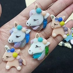 Unicorn brooch fused glass - unicorn gifts - Original accessory glass pin