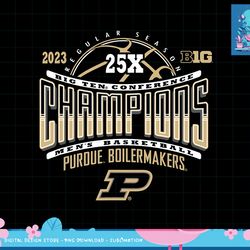 purdue boilermakers big ten champs basketball 2023 25x black png
