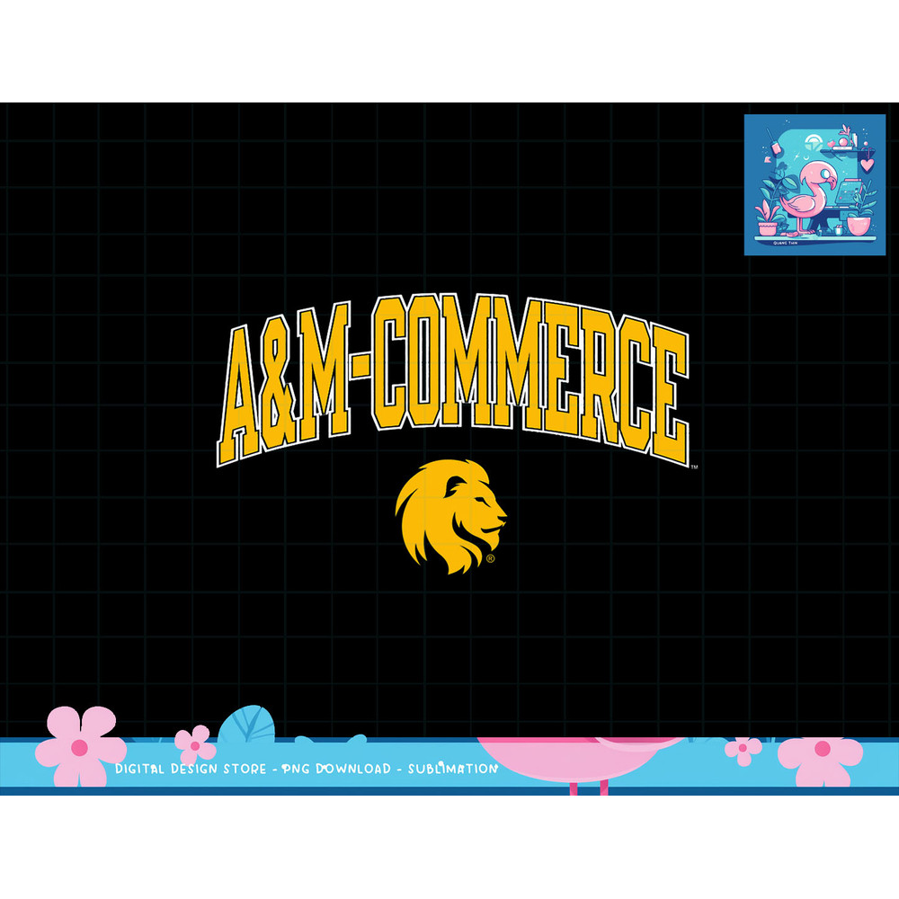 Texas A&M Commerce Lions Arch Over Navy Officially Licensed png.jpg