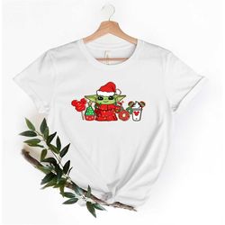 christmas snacks baby yoda t-shirt, vacation shirt, disney trip shirt, family gift shirt, ice cream and snack shirt, dis