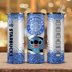 stitch starbucks 20oz tumbler png,20 oz skinny tumbler wraps 20