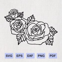 Rose bundle Svg Cutting File Rose bundle SVG Svg Files for Cricut and Cameo Silhouette dxf eps png SVG Clipart Cut Files