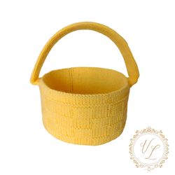 Knitting Pattern Basket | Knit Easter Basket Pattern