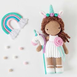The unicorn girl amigurumi crochet pattern English PDF - 2023