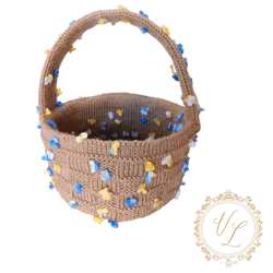 Knitting Pattern Basket | PDF Knitting Pattern | Knit Easter Basket Pattern