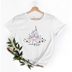 disney magical t-shirt, disney castle shirt, magical castle shirt,disney womens shirt, disney trip shirt, girls disney s
