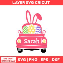 Happy Easter Truck Svg, Happy Easter Svg, Truck Svg, Bunny Svg, Easter Eggs Svg, Happy Easter Svg - Digital File