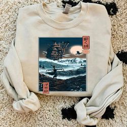 moving castle crewneck sweatshirt, anime lover sweatshirt, turnip head moving castle sweatshirt