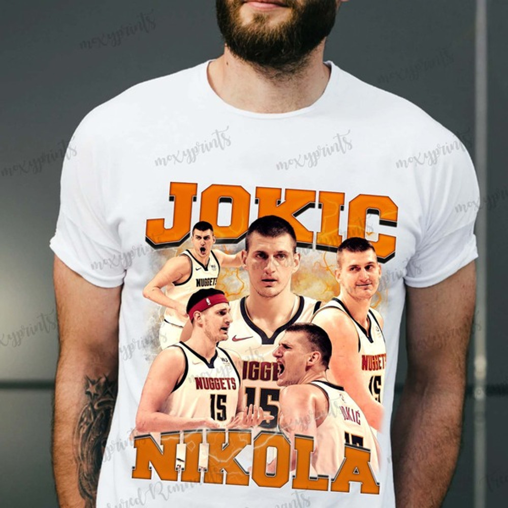 Jokic Nikola T-shirt, Jokic Nikola Basketball Player Bootleg Vintage Slam Dunk Shirt, NBA Shirt, Sport MVP NBA shirt