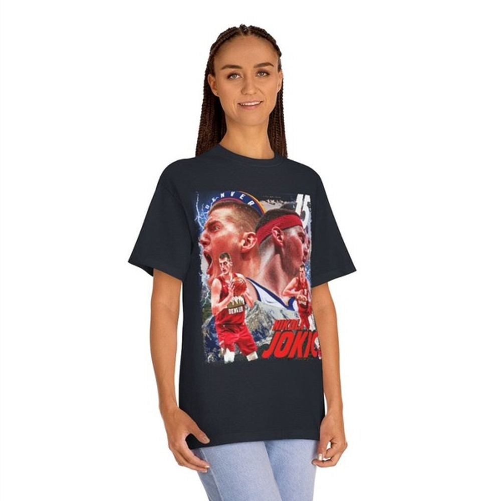 Jokic Nikola T-shirt, Jokic Nikola Basketball Player Bootleg Vintage Slam Dunk Shirt, NBA Shirt, Sport NBA MVP shirt