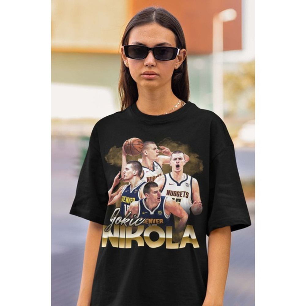 Jokic Nikola T-shirt, Jokic Nikola Basketball Player Bootleg Vintage Slam Dunk Shirt, NBA Shirt, Sport NBA MVP shirt