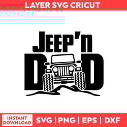 jeep dad svg, dad svg, jeep topless svg, car svg, jeep svg, jeep clipart - digital file