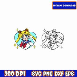 sailor moon svg, anime svg, sailor moon clipart, svg bundle