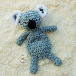 Crochet Plush Koala | Crochet Bear Toy | Baby Shower Gift | Newborn Photo Prop | Crochet Animal | Bear Lovey