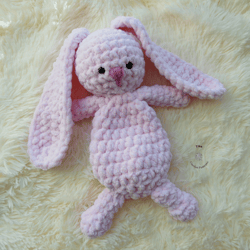 Bunny CROCHET PATTERN | Bunny Plush Snuggler | Crochet Easter Bunny Toy | Bunny Lovey