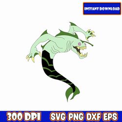 ben 10 svg files bundle, ready for cricut, silhouette, laser engraving, cutting files, no background, instant download